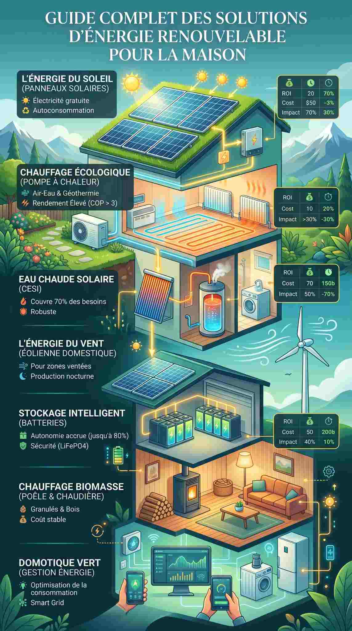 solutions d'énergie renouvelable pour la maison