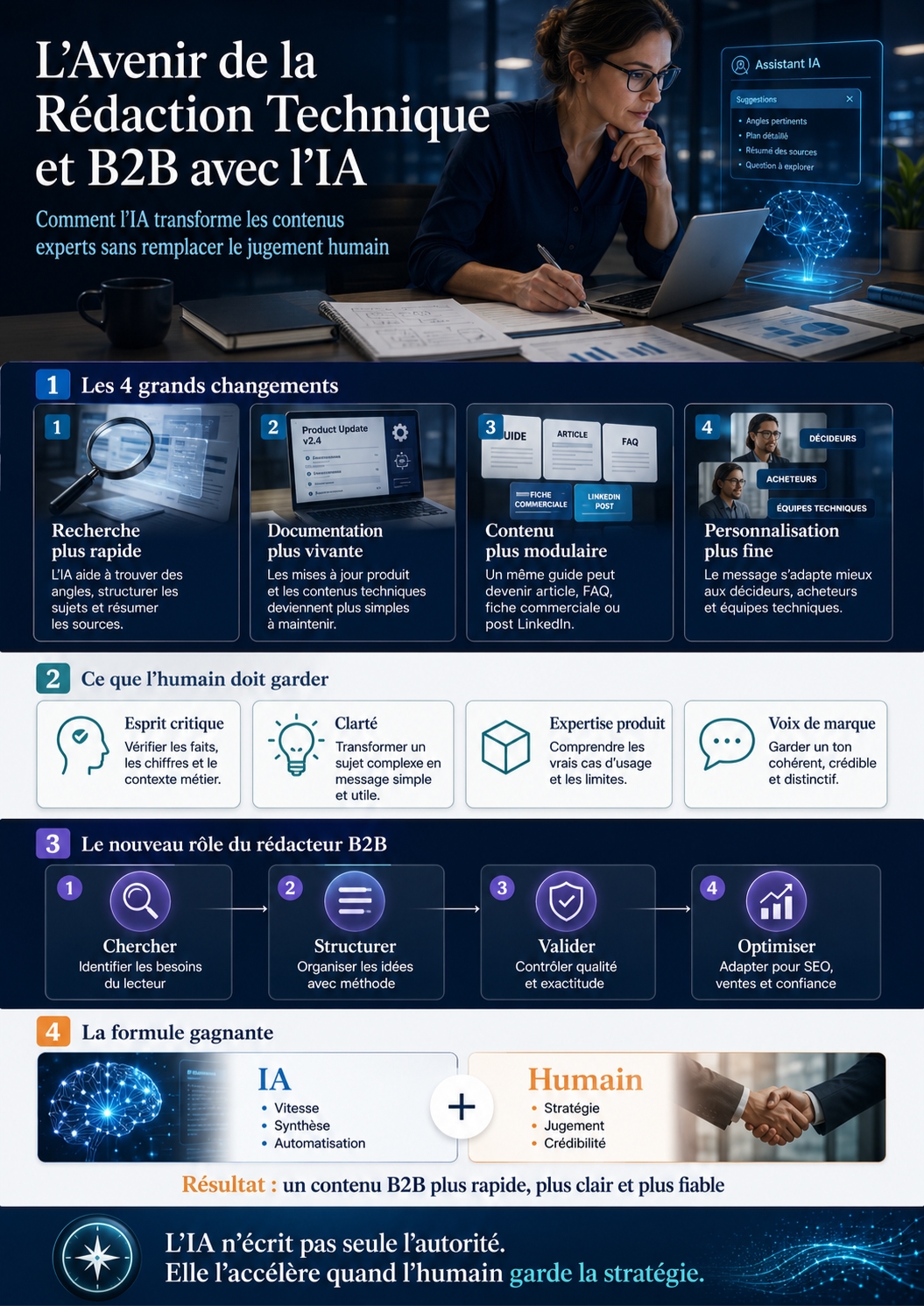 rédaction technique B2B avec IA