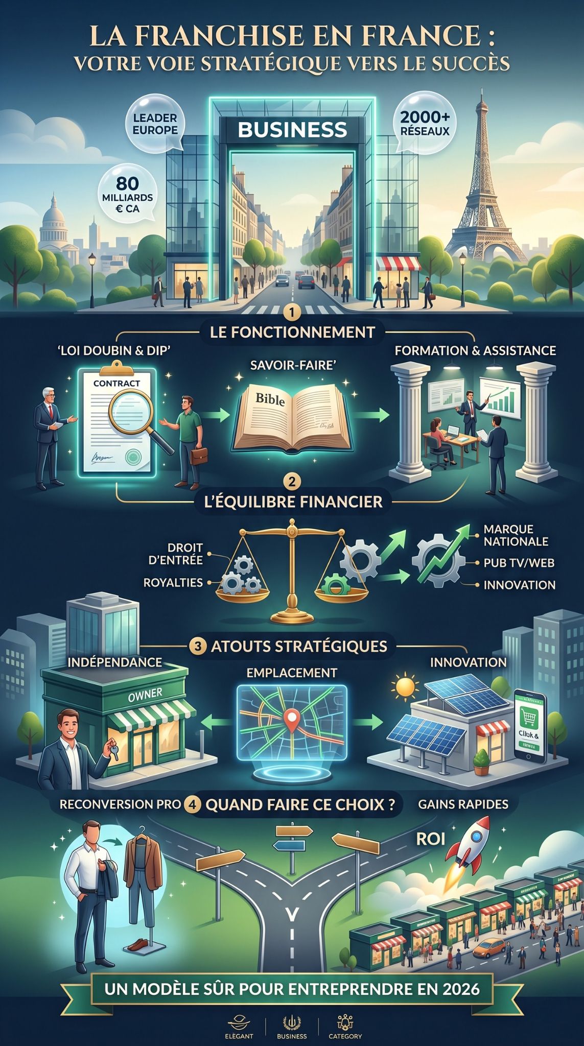 Le modèle de la franchise en France