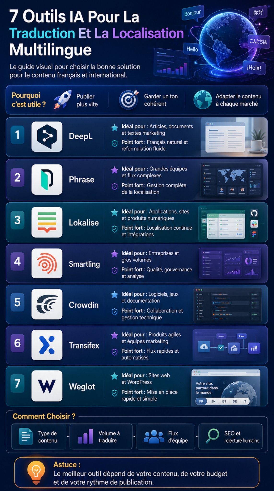 outils de traduction et de localisation IA