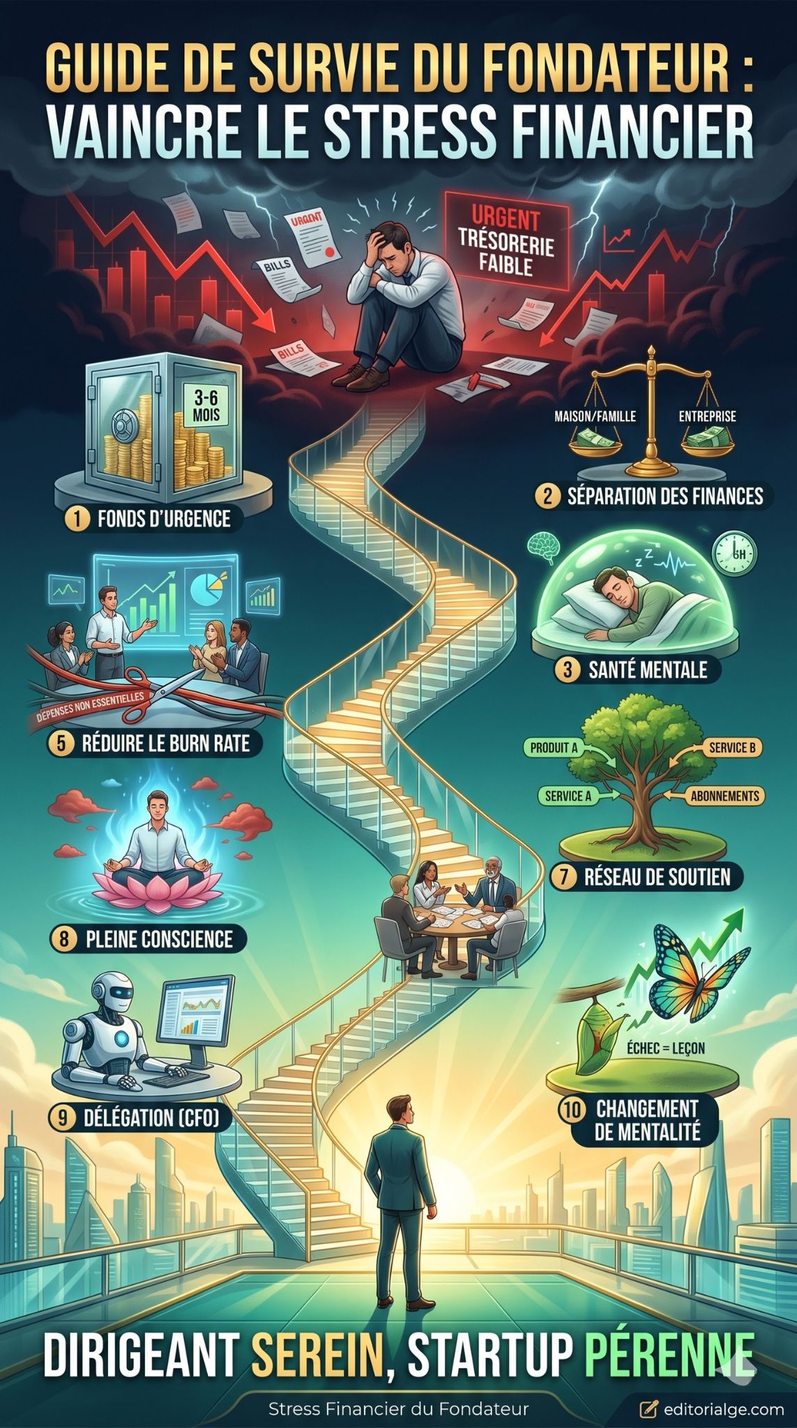 stress financier du fondateur