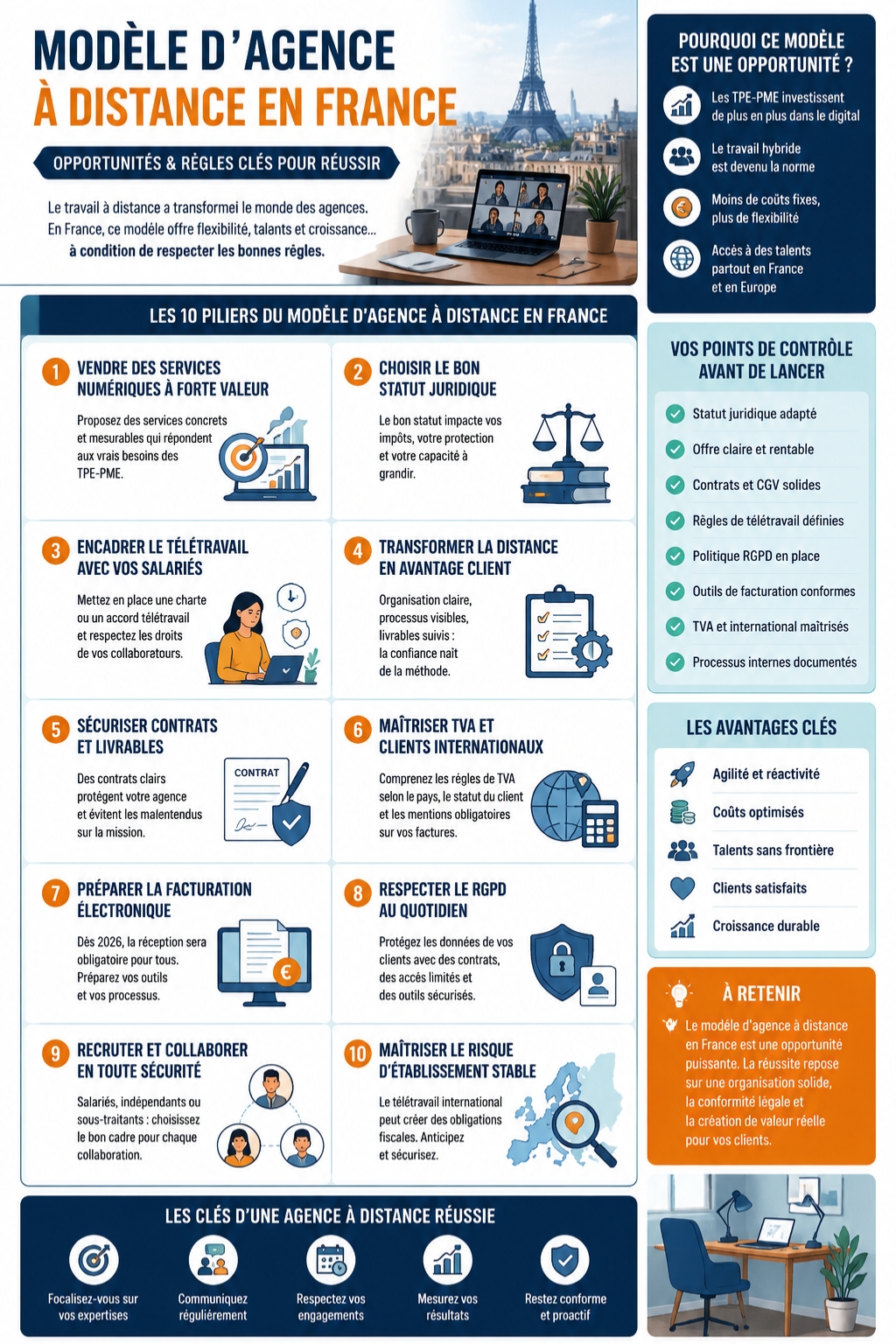 modèle d’agence à distance en France
