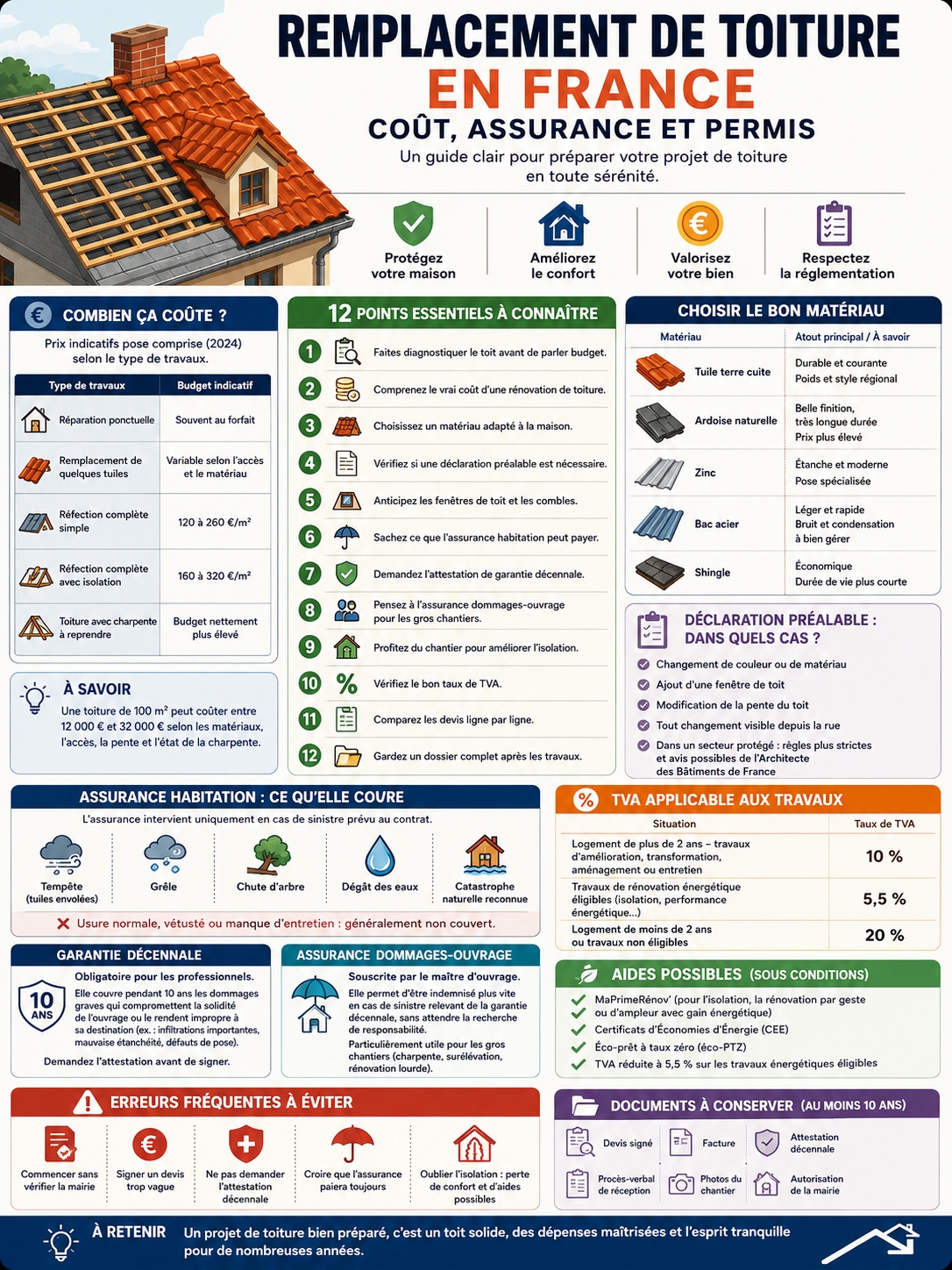 remplacement de toiture en France