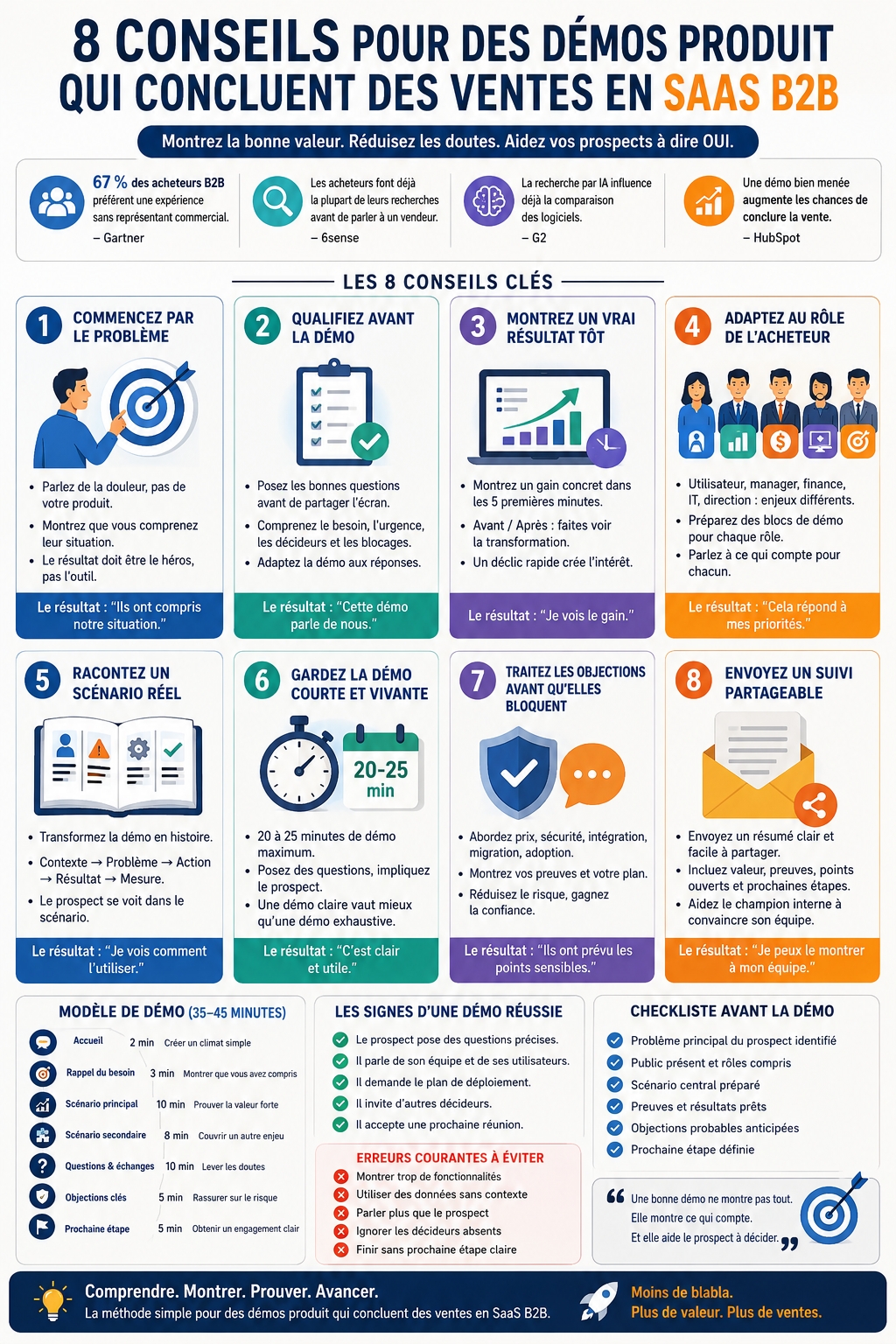 Démos produit qui concluent des ventes en SaaS B2B