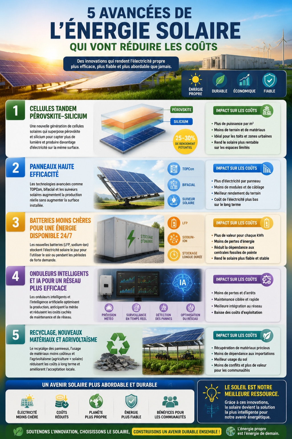 avancées de l’énergie solaire