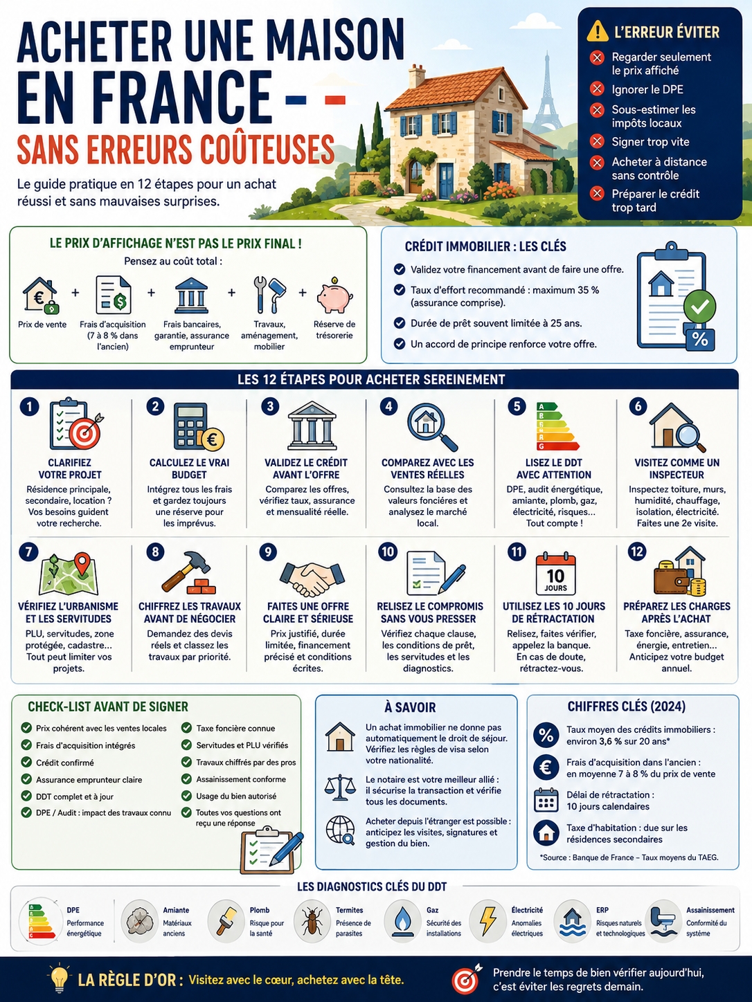 Acheter une maison en France sans erreurs coûteuses