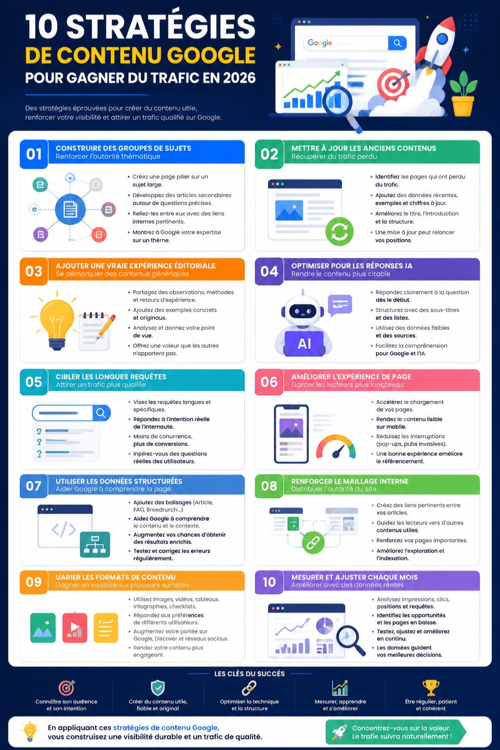 stratégies de contenu Google