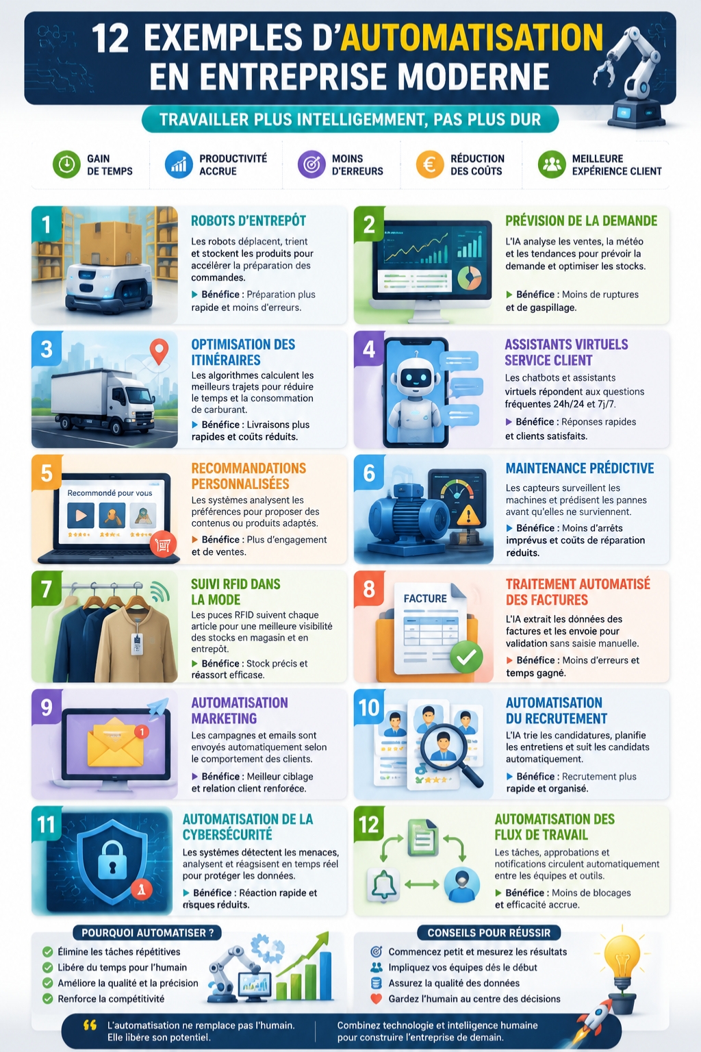 exemples d’automatisation en entreprise