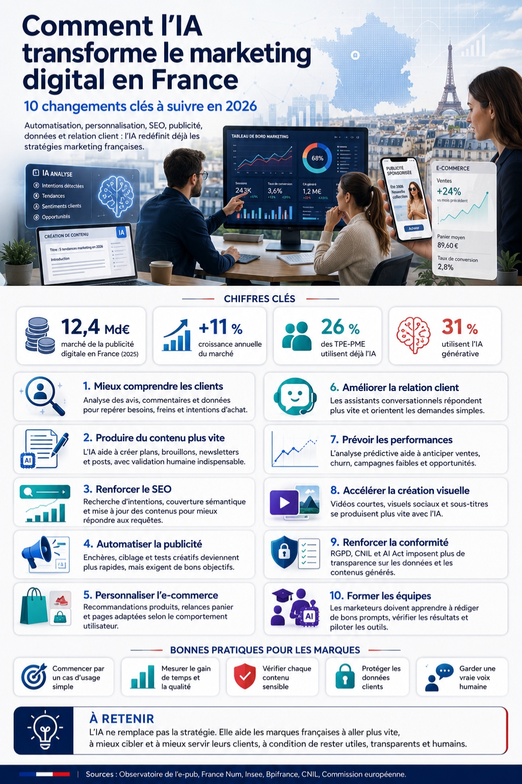 IA marketing digital France