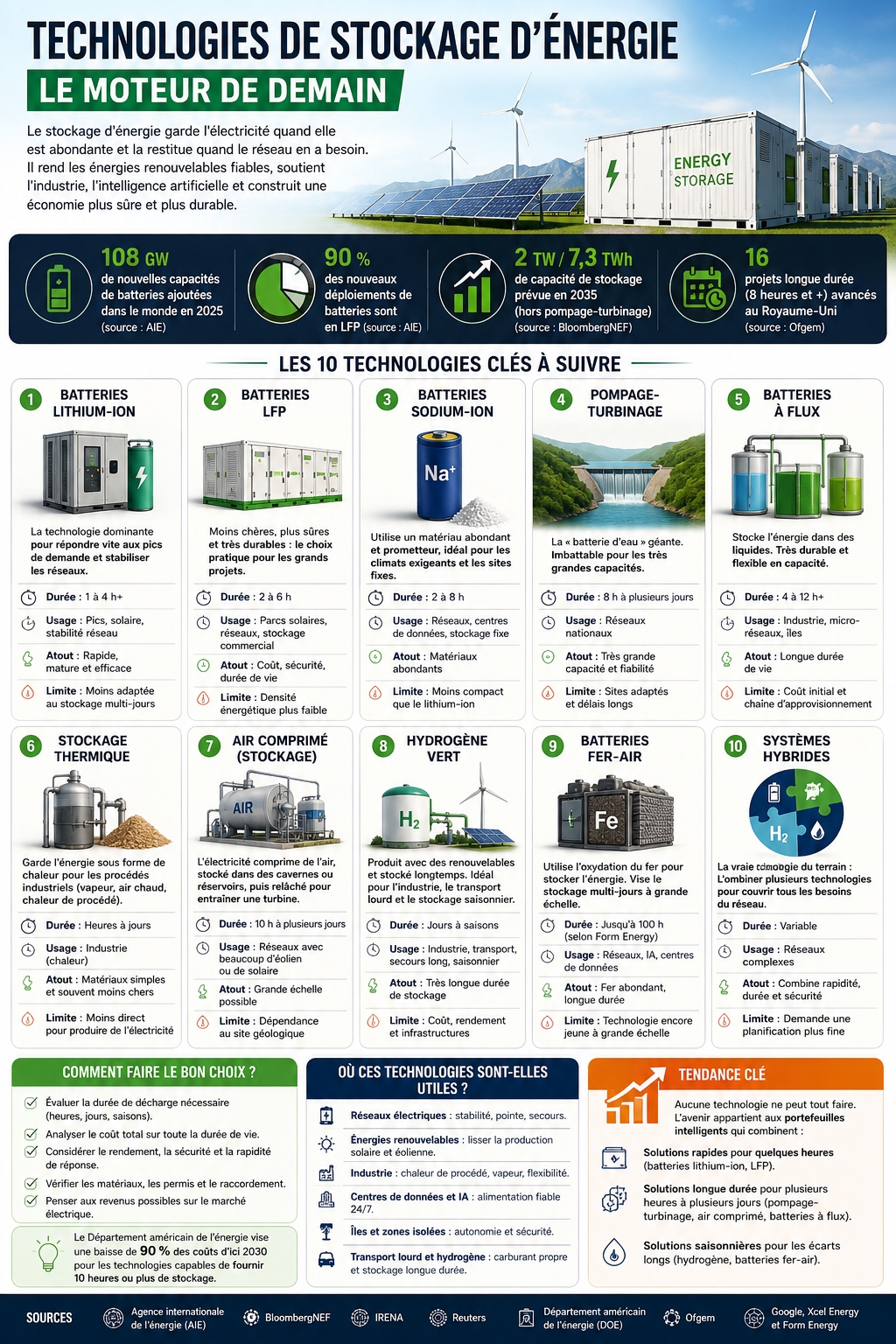 Technologies de stockage dénergie