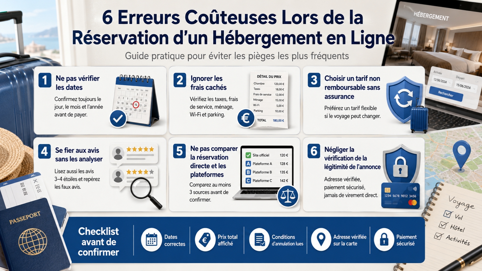 Comment repérer les faux avis sur les sites de réservation d'hébergement