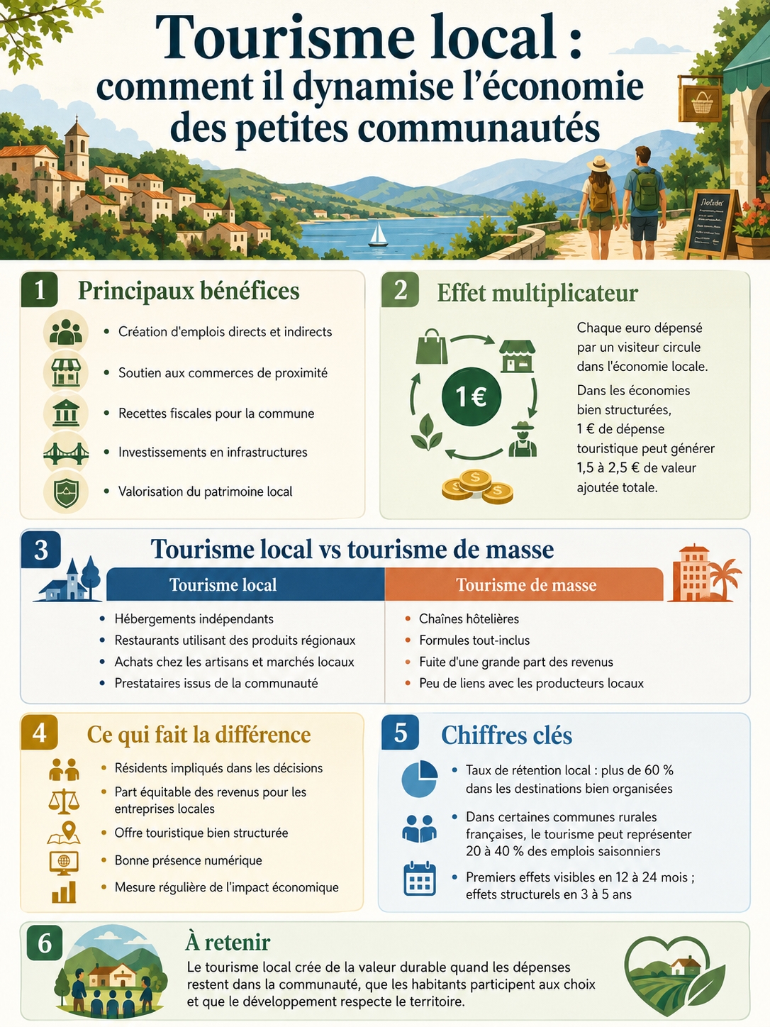 retombées économiques du tourisme local