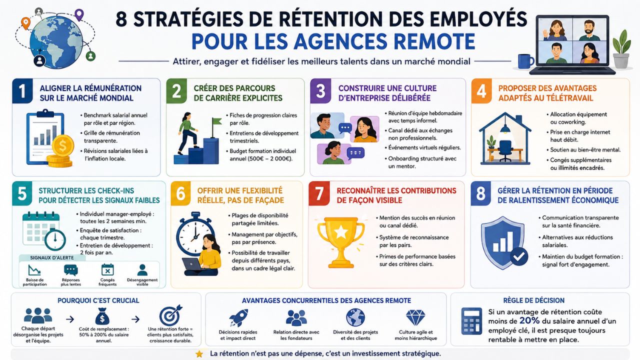 Comment les agences remote rivalisent-elles avec les grandes entreprises pour les talents