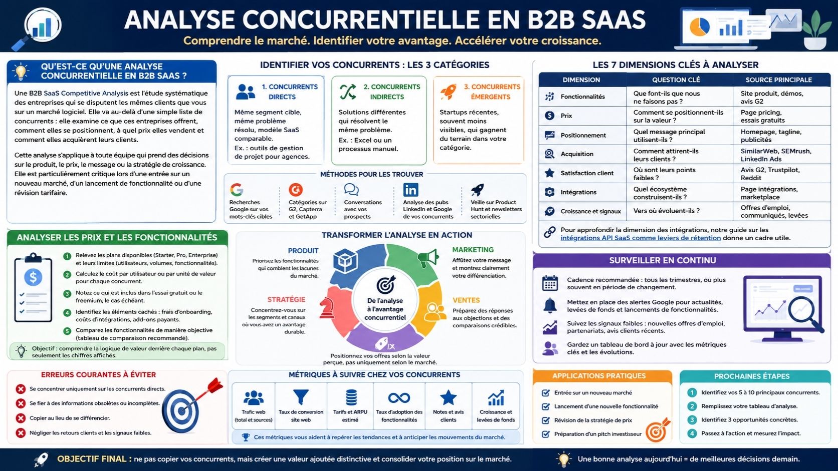 Erreurs fréquentes dans l'analyse concurrentielle SaaS