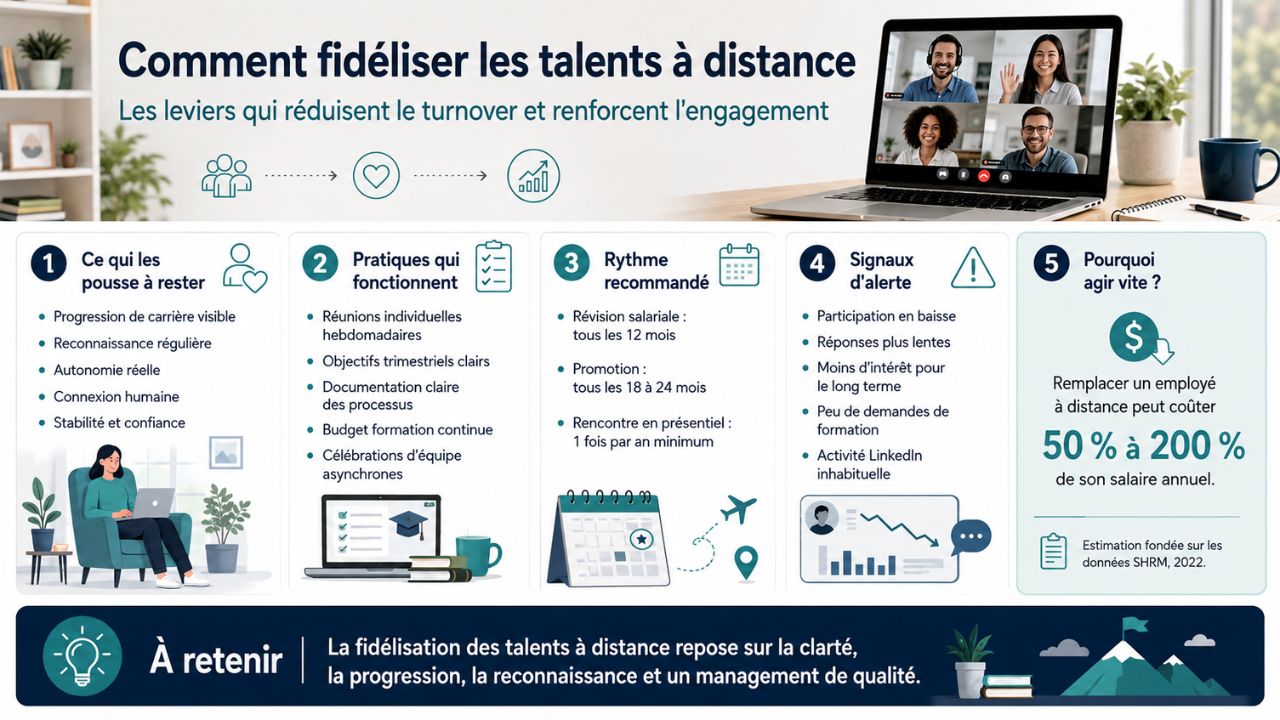 comment fidéliser les talents à distance
