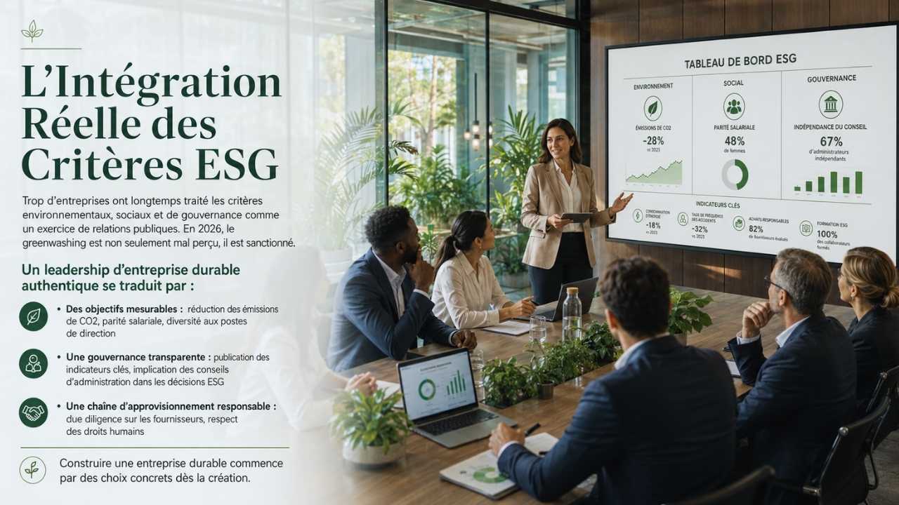 L'Intégration Réelle des Critères ESG