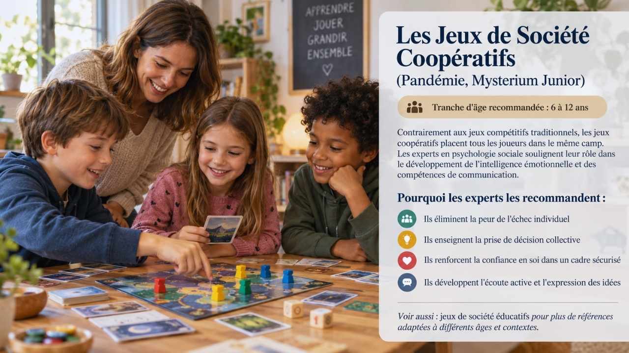 Les Jeux de Société Coopératifs (Pandémie, Mysterium Junior)