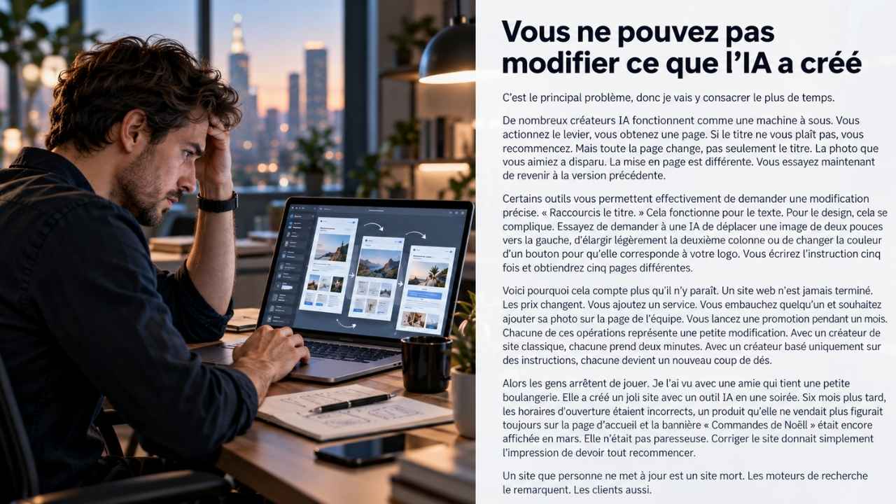 Vous ne pouvez pas modifier ce que l’IA a créé