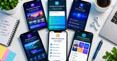 applications d’écriture IA mobiles