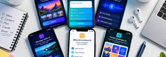 applications d’écriture IA mobiles
