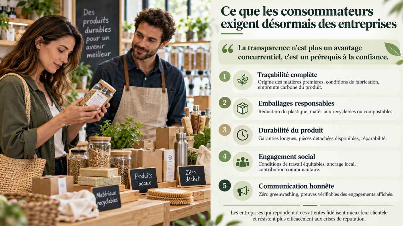 Ce que les Consommateurs Exigent Désormais des Entreprises